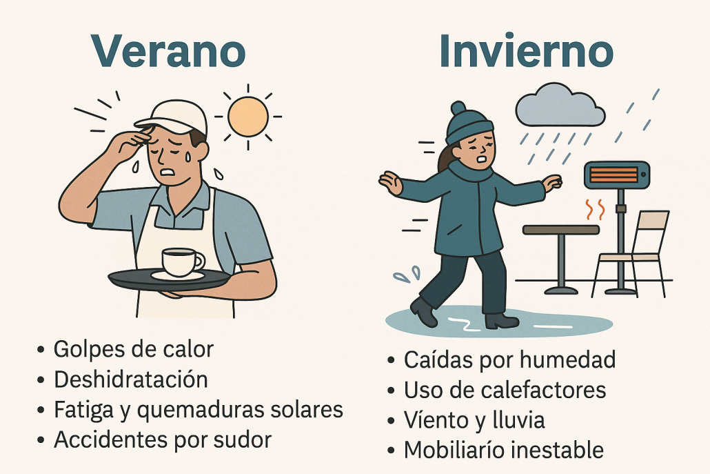 Imagen del artículo: PRL en terrazas y comedores: riesgos estacionales que debes controlar.