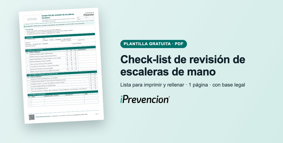 Plantilla gratuita: Check-list de revisión de escaleras de mano